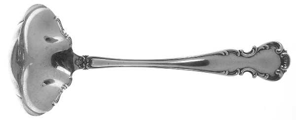 Flanders-Old (Sterling, 1900, No Monograms) Solid Gravy Ladle