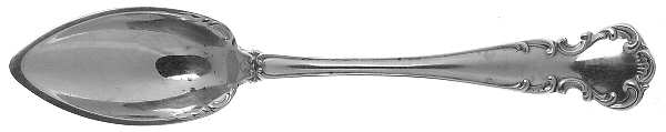 Flanders-Old (Sterling, 1900, No Monograms) Fruit/Orange Spoon