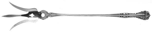 Florentine (Sterling, 1900) Large Lettuce Serving Fork