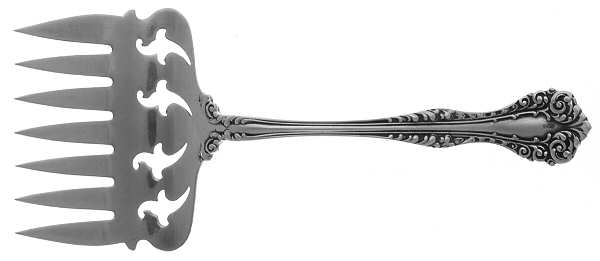 Florentine (Sterling, 1900) Small Solid Tined Sardine Serving Fork