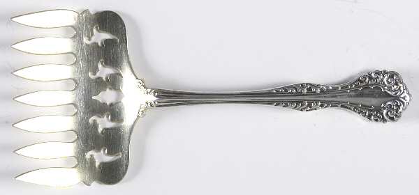 Florentine (Sterling, 1900) Large Solid Tined Sardine Serving Fork