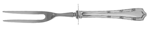 Francis I (Sterling, 1910, No Monograms) Small Steak Carving Fork with Stainless Prongs
