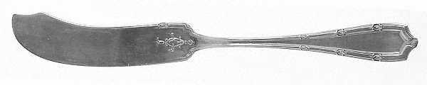 Francis I (Sterling, 1910, No Monograms) Flat Handle Master Butter Knife