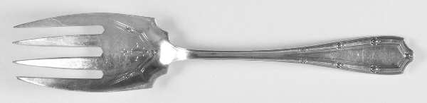 Francis I (Sterling, 1910, No Monograms) Large Solid Cold Meat Serving Fork