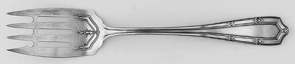 Francis I (Sterling, 1910, No Monograms) Medium Solid Cold Meat Serving Fork