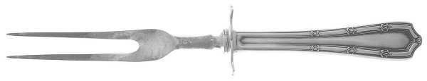 Francis I (Sterling, 1910, No Monograms) Small Steak Carving Fork with Stainless Prongs
