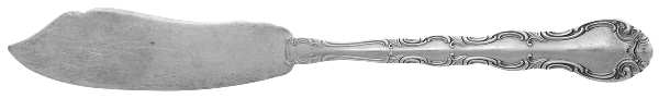 French Scroll (Sterling, 1953) Flat Handle Master Butter Knife
