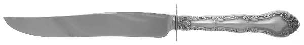 French Scroll (Sterling, 1953) Small Carving Knife W/Sterling Guard
