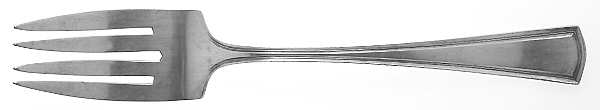 George Washington (Silverplate, 1913) Medium Solid Cold Meat Serving Fork