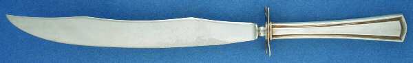 George Washington (Silverplate, 1913) Large Stainless Blade Roast Carving Knife