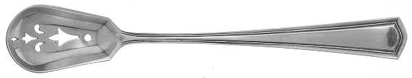 George Washington (Silverplate, 1913) Pierced Bowl Short Handle Olive Spoon