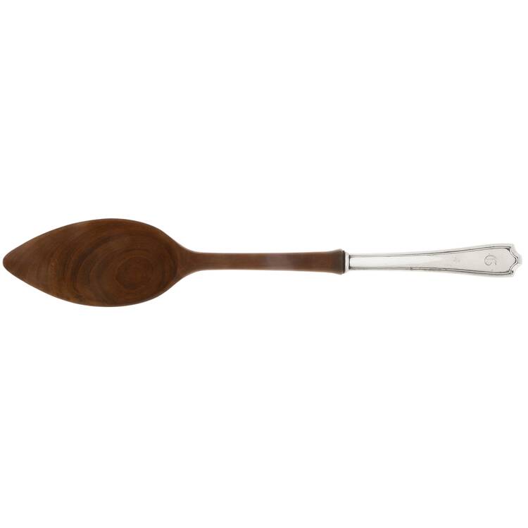 Hamilton (Sterling, 1910) Salad Serving Spoon with Wooden Bowl