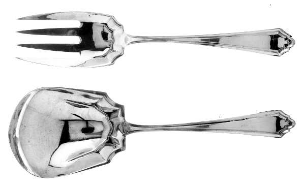 Hamilton (Sterling, 1910) Solid Oversized Serving Salad Set
