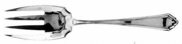Hamilton (Sterling, 1910) Oversize Solid Salad Servng Fork