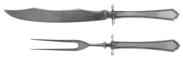 Hamilton (Sterling, 1910) Small Stainless Blade 2-Piece Steak Carving Set