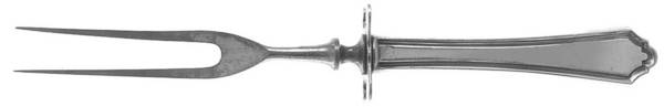 Hamilton (Sterling, 1910) Small Steak Carving Fork with Stainless Prongs