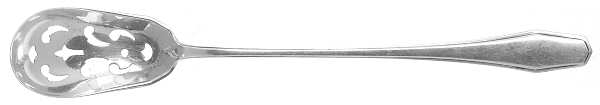 Hampton (Sterling, 1910-1912) Pierced Bowl Short Handle Olive Spoon