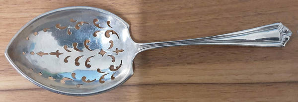 Josephine (Sterling, 1910) Pierced Nut Serving Spoon