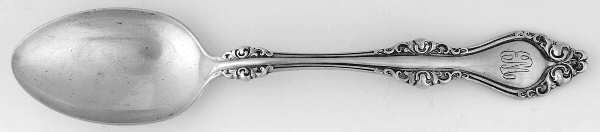 Lorraine (Sterling, 1904, No Monograms) Dessert/Oval Soup Spoon
