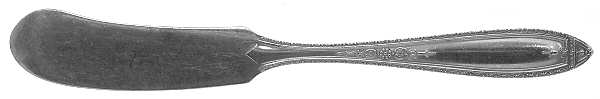 Louisiana (Silverplate, 1924) Flat Handle Butter Spreader