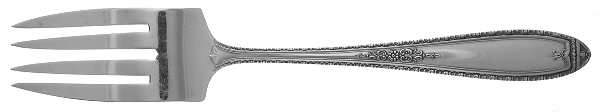 Louisiana (Silverplate, 1924) Medium Solid Cold Meat Serving Fork