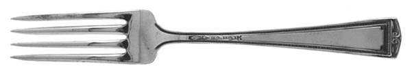 Luxor (Silverplate, 1924, No Monograms) Fork