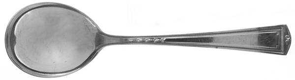 Luxor (Silverplate, 1924, No Monograms) Round Bowl Soup Spoon (Gumbo)