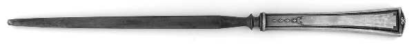 Luxor (Silverplate, 1924, No Monograms) Large Roast Steel Rod Knife Sharpener