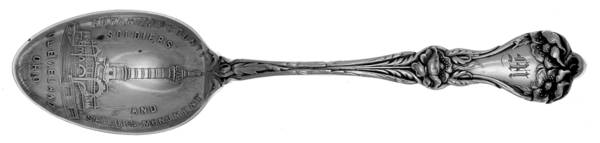 Majestic (Sterling, 1900, No Monograms) Souvenir Spoon (Teaspoon)