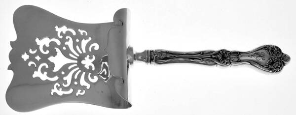 Majestic (Sterling, 1900, No Monograms) Hollow Asparagus Server with Sterling Hood