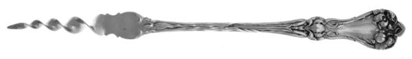 Majestic (Sterling, 1900, No Monograms) 1 Twisted Tine Butter Pick