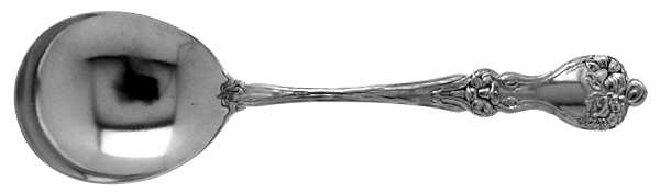 Majestic (Sterling, 1900, No Monograms) Round Bowl Soup Spoon (Gumbo)