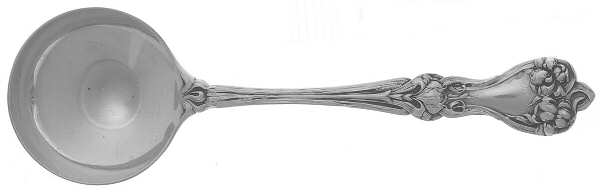 Majestic (Sterling, 1900, No Monograms) Round Bowl Soup Spoon (Bouillon)