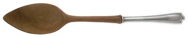 Maryland (Sterling, 1910) Salad Serving Spoon with Wooden Bowl