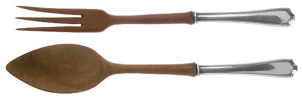 Maryland (Sterling, 1910) Wooden Bowl 2-Piece Salad Set