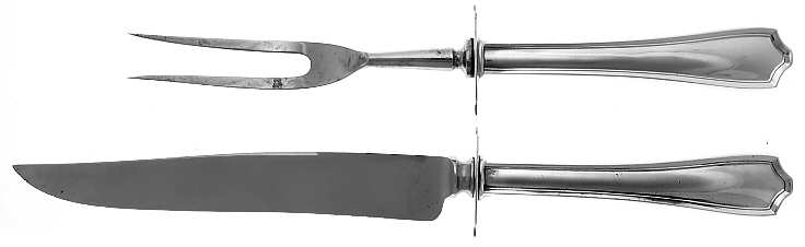 Maryland (Sterling, 1910) Large 2-Piece Roast Carving Set w/ Stainless Blade