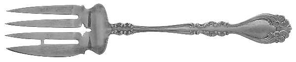 Marsailles (Sterling, 1890) Small Solid Cold Meat Serving Fork
