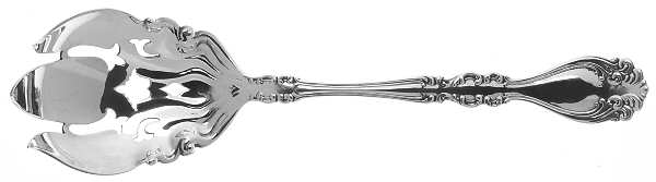 Marsailles (Sterling, 1890) Solid Salad Serving Fork