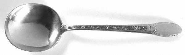 Mastercraft (Sterling, 1937, No Monograms) Round Bowl Soup Spoon (Gumbo)