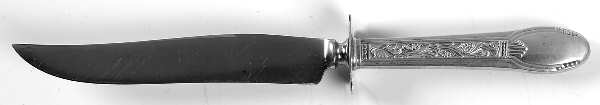 Mastercraft (Sterling, 1937, No Monograms) Small Steak Carving Knife with Stainless Blade
