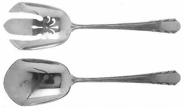 Maytime (Sterling, 1933-1936, No Monograms) (2 Pc) Solid Salad Set