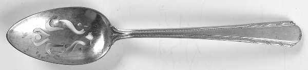 Maytime (Sterling, 1933-1936, No Monograms) Pierced Tablespoon (Serving Spoon)