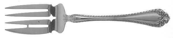 Melrose (Sterling, 1910) Small Solid Cold Meat Serving Fork