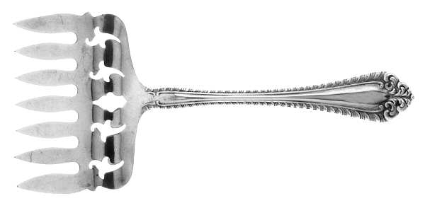 Melrose (Sterling, 1910) Large Solid Tined Sardine Serving Fork