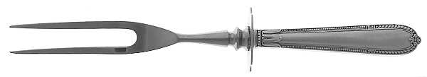 Miss Alvin (Sterling, 1931, No Monograms) Small Steak Carving Fork with Stainless Prongs