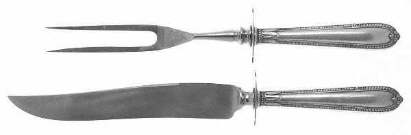 Miss Alvin (Sterling, 1931, No Monograms) Small Steak 2-Piece Carving Set w/Stainless Blade