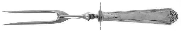 Modern Colonial (Sterling, 1928) Large Stainless-Prong Roast Carving Fork