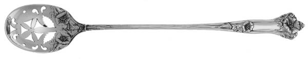 Morning Glory (Sterling, 1909) Pierced Bowl Long Handle Olive Spoon