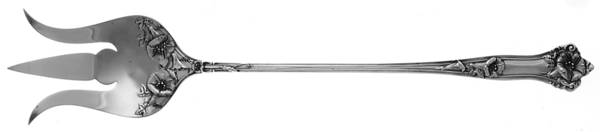 Morning Glory (Sterling, 1909, Monograms) Large Lettuce Serving Fork