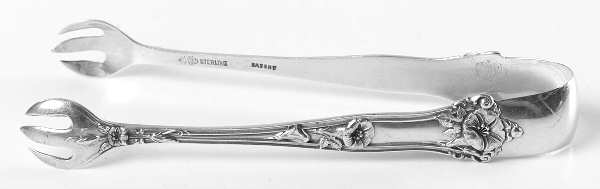Morning Glory (Sterling, 1909) Small Sugar Tongs